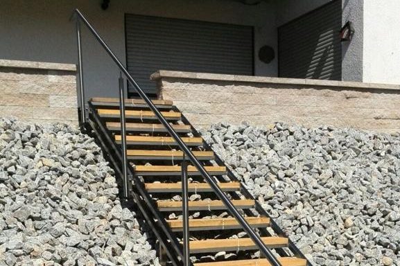 Edelstahl Metall Treppe Handlauf